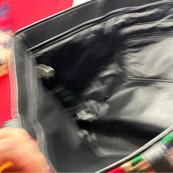 Christmas Teddy BEAR TOTE BAG RED Green cotton Tree gift Santa holiday 13”x19” - Picture 16 of 16